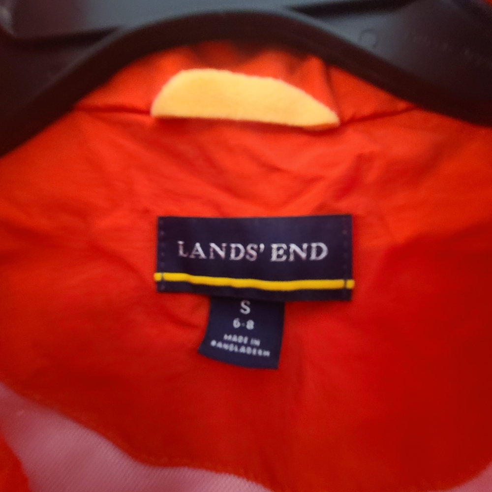 Lands' End Red Hooded Utility Jacket - Picture 9 of 14